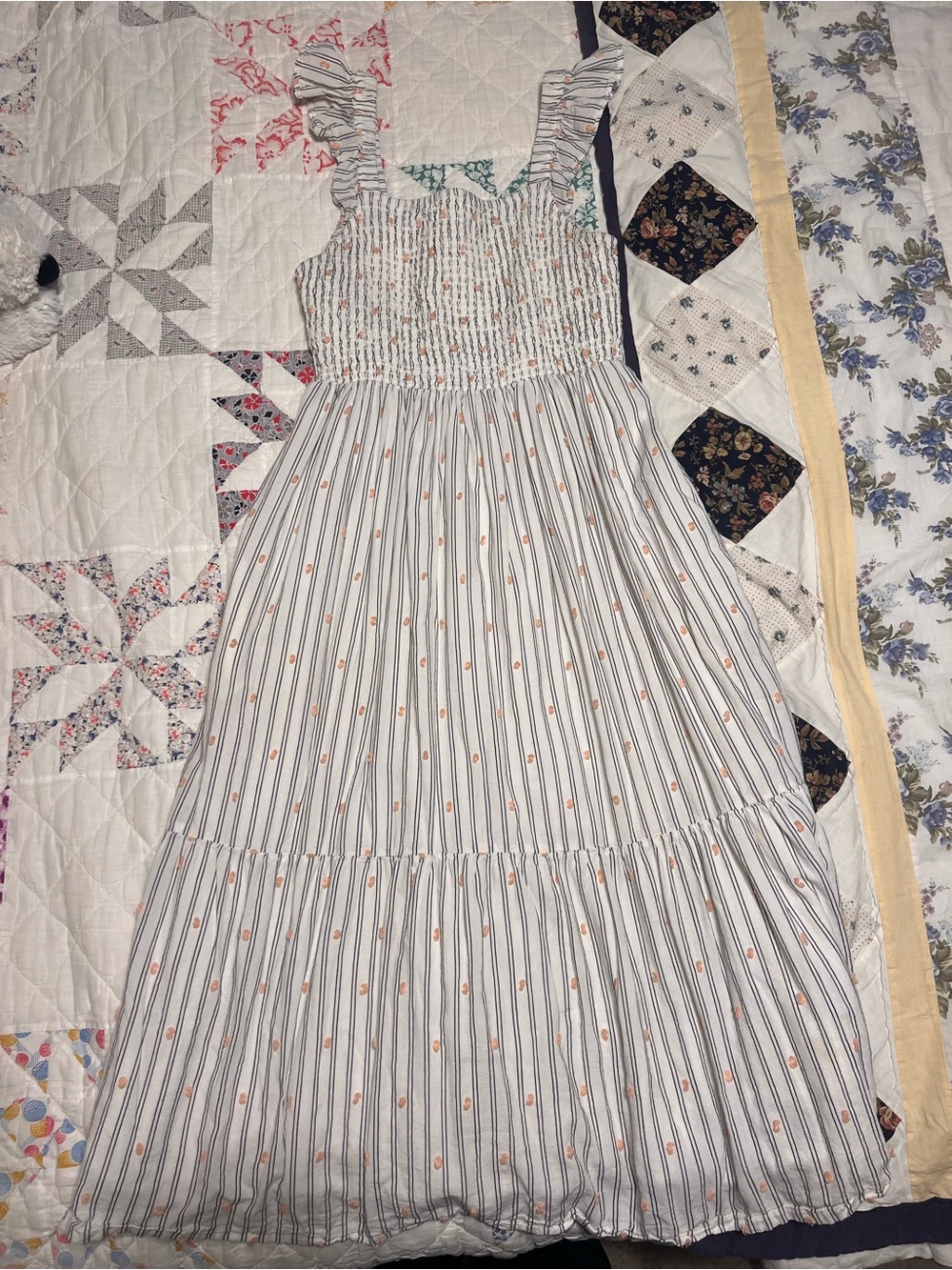 LOFT White Maxi Dress